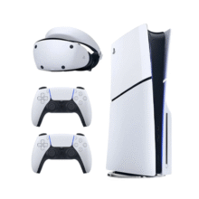 کنسول بازی سونی مدل PlayStation 5 Slim ظرفیت 1 ترابایت ریجن 2016A اروپا به همراه دسته اضافی و هدست VR2